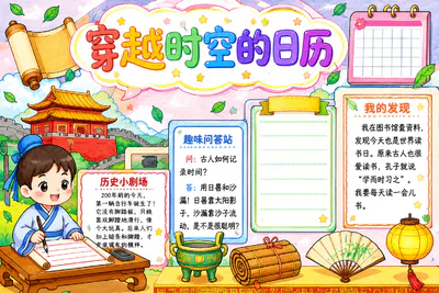 穿越时空的日历彩绘