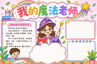 我的魔法老师彩绘