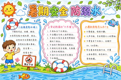 远离危险水域彩绘