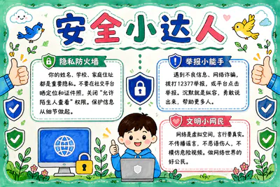 安全小达人彩绘