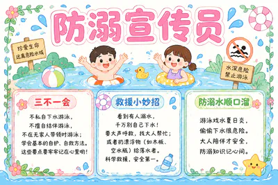 防溺宣传员彩绘