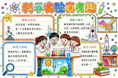 科学实验真有趣彩绘