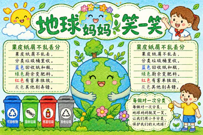 地球妈妈笑一笑彩绘