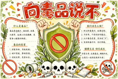 向毒品说不彩绘