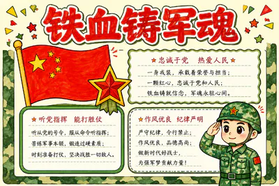 铁血铸军魂彩绘