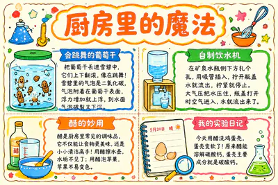 厨房里的魔法彩绘
