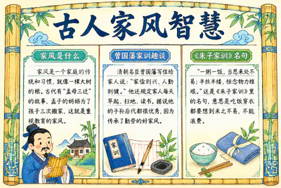 古人家风智慧彩绘
