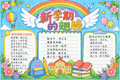 新学期的翅膀彩绘