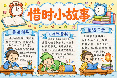惜时小故事彩绘