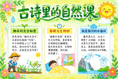 古诗里的自然课彩绘