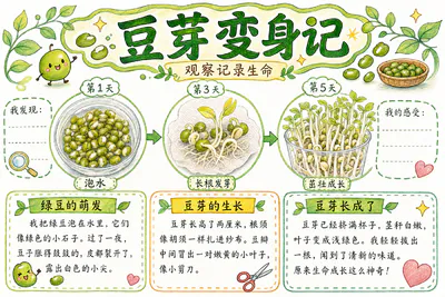 豆芽变身记彩绘