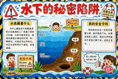 水下的秘密陷阱彩绘