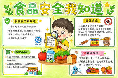 食品安全我知道彩绘