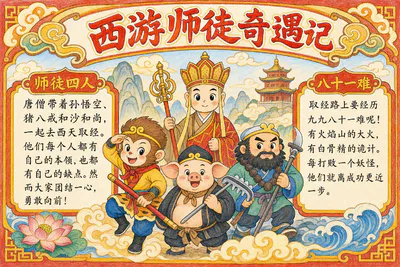 西游师徒奇遇记彩绘