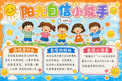 阳光自信小能手彩绘