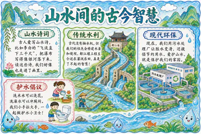 山水间的古今智慧彩绘