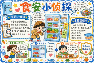 食安小侦探彩绘
