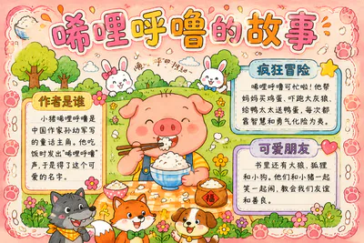 唏哩呼噜的故事彩绘
