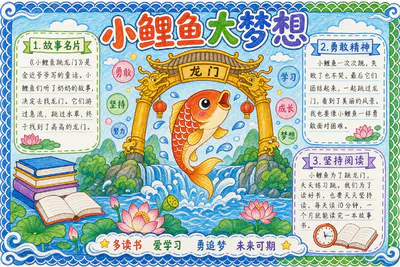 小鲤鱼大梦想彩绘