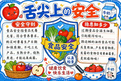 舌尖上的安全彩绘