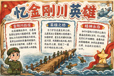 忆金刚川英雄彩绘