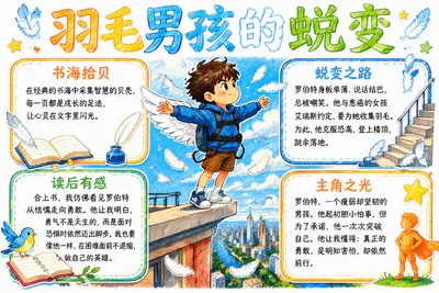 羽毛男孩的蜕变彩绘