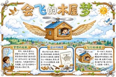 会飞的木屋梦彩绘