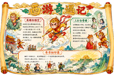 西游奇遇记彩绘