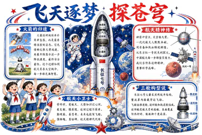 飞天逐梦探苍穹彩绘
