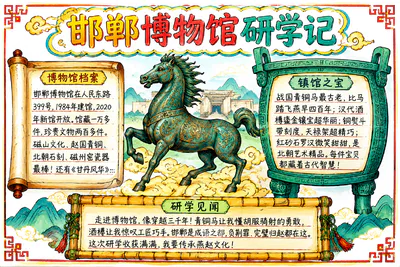 邯郸博物馆研学记彩绘