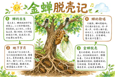 金蝉脱壳记彩绘