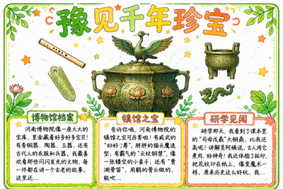 豫见千年珍宝 河南博物院彩绘