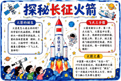 探秘长征火箭彩绘
