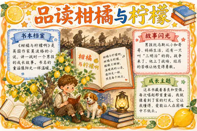 品读柑橘与柠檬彩绘