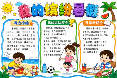 我的缤纷暑假彩绘