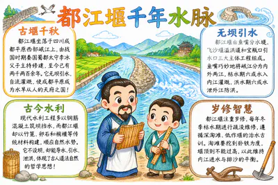 都江堰:千年水脉彩绘