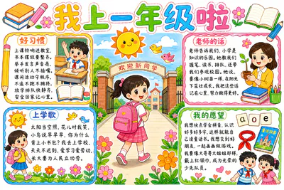 我上一年级啦彩绘