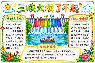 三峡大坝了不起彩绘