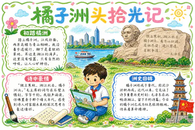 橘子洲头拾光记彩绘