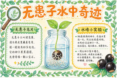 无患子水中奇迹彩绘