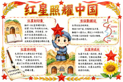红星照耀中国彩绘
