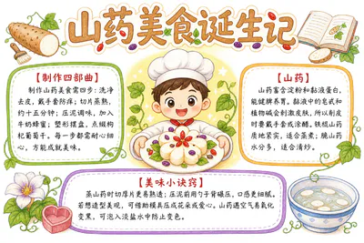 山药美食诞生记彩绘