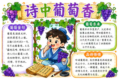 诗中葡萄香彩绘