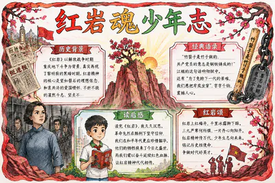 红岩魂·少年志彩绘