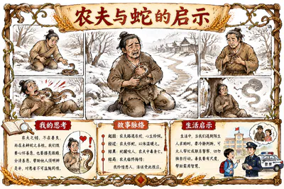 农夫与蛇的启示彩绘