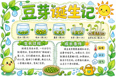 豆芽诞生记彩绘