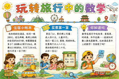 玩转旅行中的数学彩绘