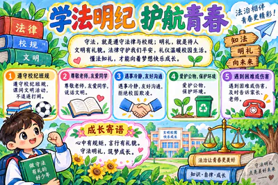 学法明纪 护航青春彩绘