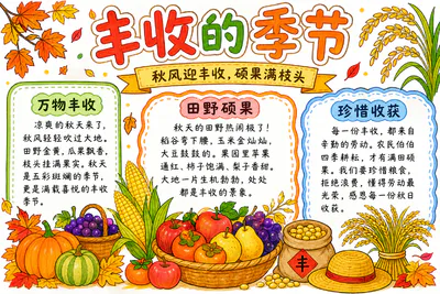 丰收的季节彩绘