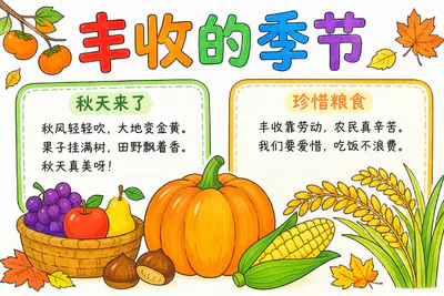 丰收的季节彩绘